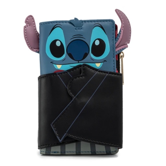 Loungefly Disney Vampire Stitch Bowtie Mini Backpack w/wallet and PIN
